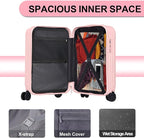 Krute Carry on Luggage 20 Inch USB Suitcases - Image 7