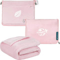 PAVILIA Travel Blanket and Pillow, Arms Opening Airplane Blankets by PAVILIA