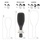 Tangle Teezer Chrome Ultimate Detangler Brush for Wet & Dry Hair, Eliminates Knots & Reduces Breakage for Straight to Curly Hair Types, Gunmetal Silver