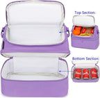 FlowFly Double Decker Cooler Insulated Lunch Bag Large Tote - Image 4