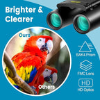 12X25 Mini Pocket Binoculars Compact, Small Lightweight Foldable - Image 3