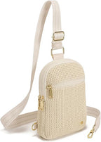 Haytijoe Summer Straw Purse Small Sling Bag RFID Blocking Crossbody Bags by Haytijoe