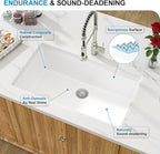 30 White Granite Composite Kitchen Sink - Image 8