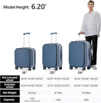 mixi Luggage Suitcase with Spinner Wheels - Image 6