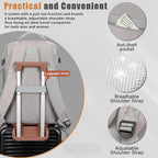 50L Travel Backpack with USB Charging Port, Water-Resistant Carry On Backpack - Image 4