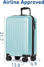 KYME Suitcase Hardshell With Double Spinner Wheels, PC+ABS TSA Lock Travel - Image 3