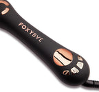 FoxyBae Rotating Curling Iron - Professional Automatic Hair Curler Wand for Long Hair w/Temp Control - 1” Titanium Barrel Hair Styling Tools for Silky Curls - Self Hair Curlers - [Black-Rose-Gold]