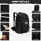 Maelstrom Tactical Backpack for Men, 40L Military Backpack, Water Resistant - Image 2