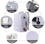 Hanples Large Travel Backpack for Women as Person Item Flight Approved - Image 5