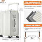 Aluminium Frame Checked-Luggage - Image 6