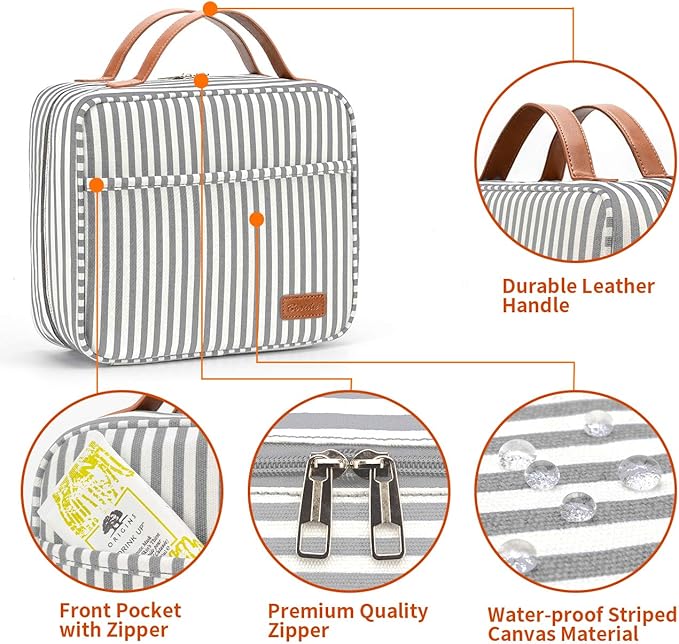 Hanging Travel Toiletry Bag, Large Capacity Cosmetic Travel Toiletry Organizer - Image 6
