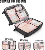 Veken 10 Set Packing Cubes for Travel Essential, Suitcase Organizer Bags in 4 - Image 6