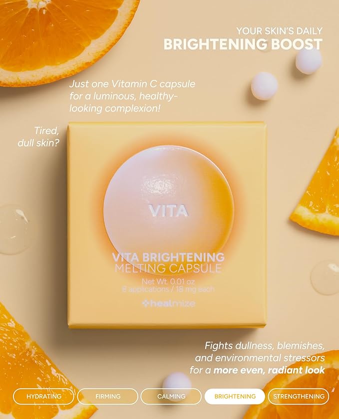 Vita Melting Snowball Capsule (30ea) – 5,470ppm Vitamin C (Ascorbic Acid) with Collagen & Hyaluronic Acid – Daily Tone-Refining & Glow-Boosting Freeze-Dried Capsule for Radiant Skin