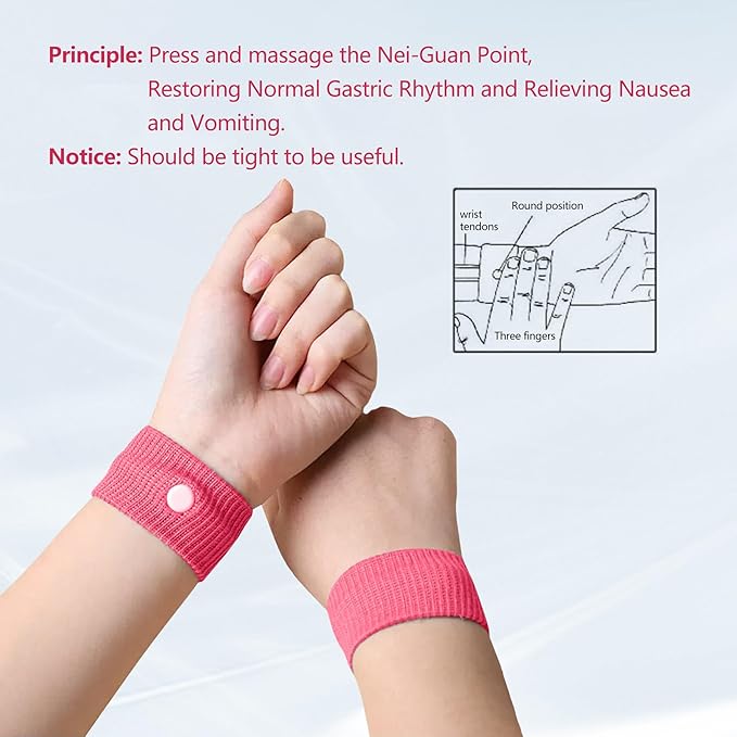 Motion Sickness Wristband, Anti-Nausea Acupressure Wrist Band - Image 3