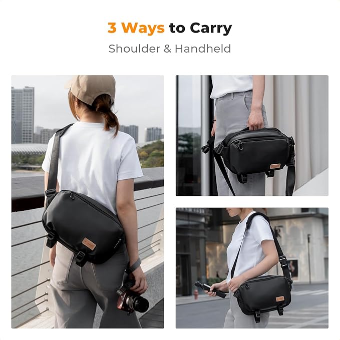 K&F Concept 2 in 1 Sling Bag Everyday Shoulder Bag & Multifunction Photography - Image 7