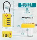 ANVIL 4 Digit Luggage Locks, TSA Locks - Image 7