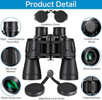 20x50 High Power Binoculars for Bird Watching 28mm Large Eyepiece Life - Image 9