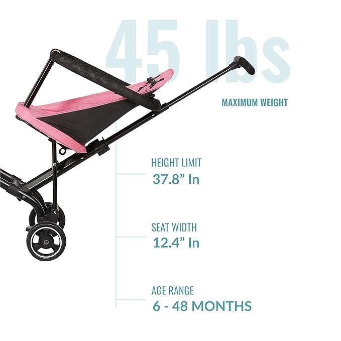 Dream On Me Lightweight and Compact Coast Rider Stroller - Image 3