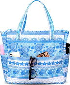LEDAOU Beach Bag Waterproof Sandproof Women Tote Bag Pool Bag by LEDAOU