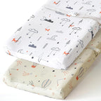 BROLEX Changing Pad Covers for Baby: Boy Girls Ultra Stretchy Soft 2 Pack by BROLEX