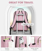 LOVEVOOK Laptop Backpack for Women, Travel Computer Work Bags - Image 4