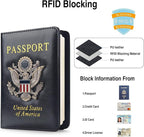 Passport Holder for Travel Passport Cover for Men Passport Wallet Case - Image 2