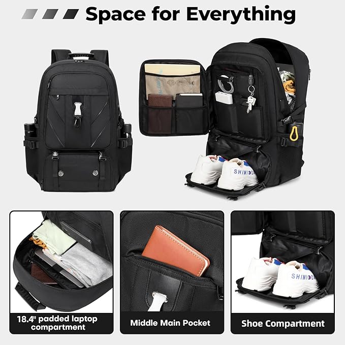 18.4 Inch Large Travel Backpack - Image 9