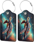 Sea Turtle Leather Luggage Tag by Ovitssrk