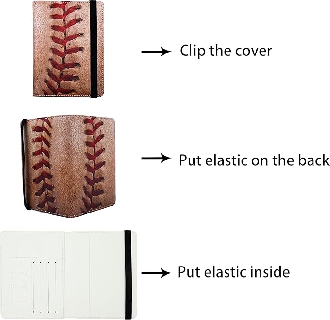 Passport Holder for Women and Men PU Leather Passport Cover for Travel - Image 3