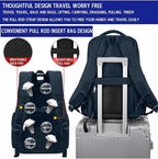 Multi-Functional Travel Laptop Backpack, Water-Resistant Large Capacity Bookbag - Image 6