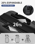 ECOHUB Hardside Expandable Carry On Luggage, Lightweight Small Hardshell Travel - Image 5