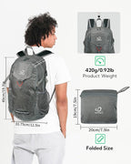 WATERFLY Lightweight Packable Hiking Backpack: 30L Foldable Travel Daypack - Image 2