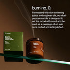 Maude Burn No. 0 - Unscented Hydrating + Skin-Softening Soybean + Jojoba Oil Massage Candle - Fragrance-Free, Soothing Warm Massage Oil Candle - Relaxing Self Care Gifts (4 oz)
