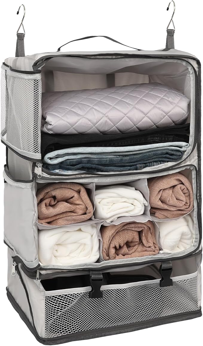 TABITORA Travel Portable Hanging Shelves Closet Organizer Packing Luggage by TABITORA%EF%BC%9ANewStart%EF%BC%8CNewLife