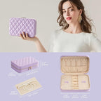 Lolalet Travel Jewelry Case for Women, Travel Jewelry Organizer Box - Image 7