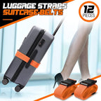 Eccliy 12 Pack Luggage Straps Suitcase Belts Wide Adjustable Packing Straps - Image 2