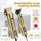 Hair Clippers for Men Professional,Beard Trimmer Hair Trimmer Kit,Cordless Clippers and Trimmers Set,Electric Razor Shavers for Men,Nose Trimmer Mens Grooming Kit for Barber,LED Display