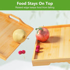 Bed Tray Table with Folding Legs, Bamboo Breakfast in Bed - Image 5