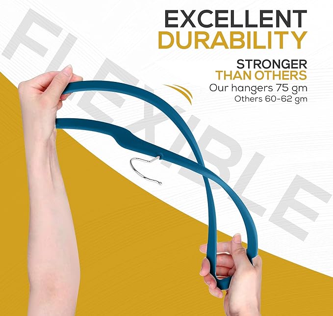 Premium Velvet Hangers 50 Pack Ultra Thin Non Slip Adult Felt Space Saving Slim - Image 8