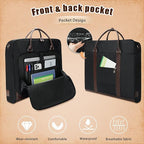 Garment Bag Travel Large Leather Carry On Suit Bag - Image 6