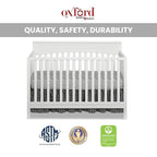 Oxford Baby Harper 4-in-1 Convertible Crib, Snow White - Image 5