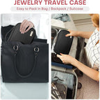 Jewelry Travel Case Organizer for Necklaces, Soft Sided - Image 5