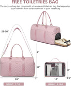 Women Weekender Travel Duffle Bag: Travel Duffel Overnight Bags - Image 3