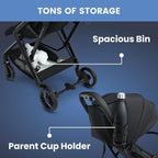 Delta Children Icon Ultra Compact Travel Stroller - Image 5