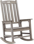 Psilvam Outdoor Rocking Chair, Poly Lumber Oversized Rocking Chair by PsilvamGardenFurniture