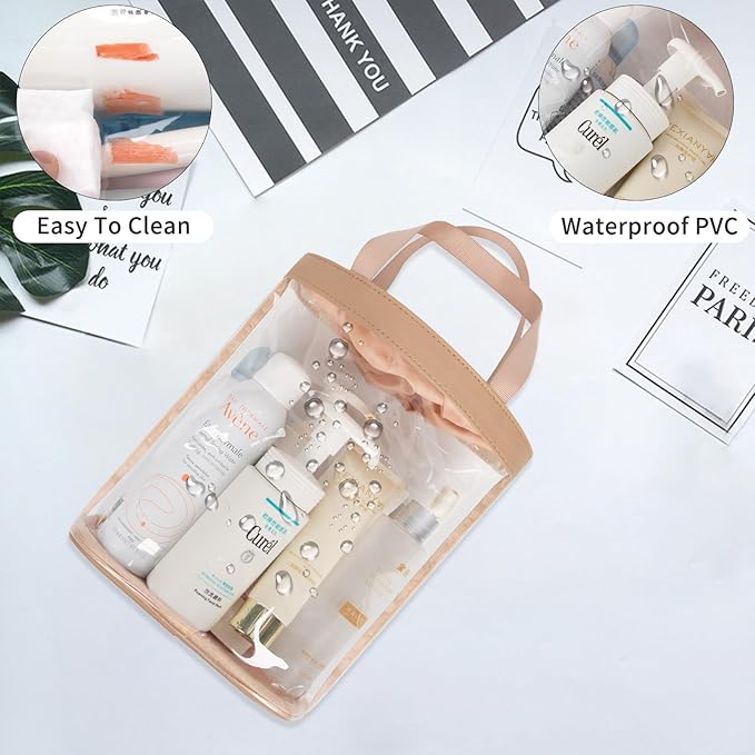 Travel Toiletry Bag, TSA Approved Toiletry Bag, Waterproof Clear Bag Cosmetic - Image 4