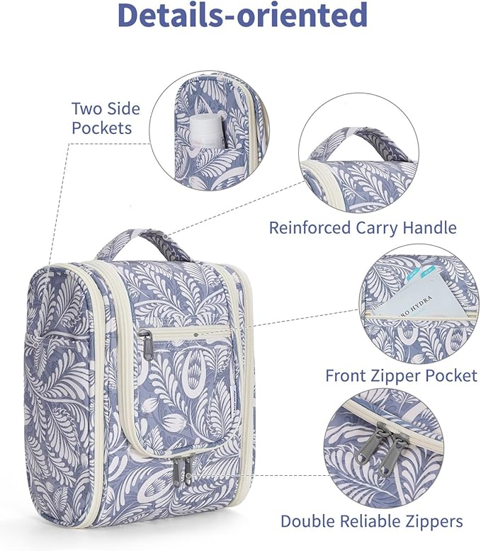 Narwey Small Hanging Toiletry Bag Women Travel Makeup Bag Organizer Toiletries - Image 6