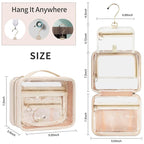 CUBETASTIC Clear Makeup Bags, Travel Make Up Organizer Storage Case, Hanging - Image 4
