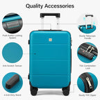 Hanke 2 Piece Hard Shell Luggage Sets - Image 3