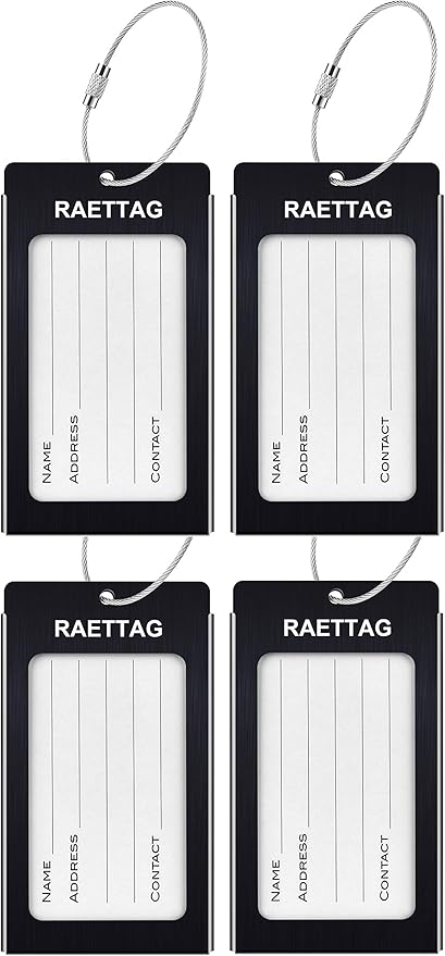 Luggage Tags Metal Suitcase Tags Travel Bag ID Identifier Luggage Tag by WeBravery